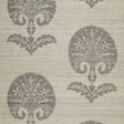 Schumacher Ottoman Flower Moonstone Fabric