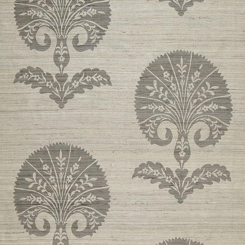 Schumacher Ottoman Flower Moonstone Fabric