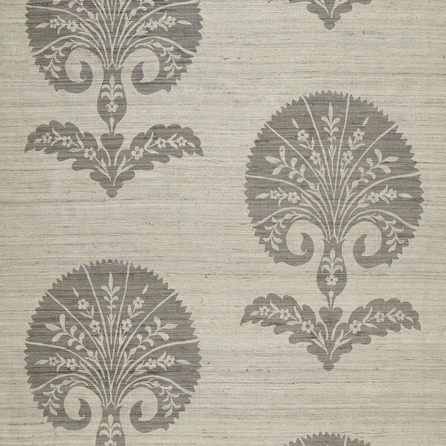 Schumacher Ottoman Flower Moonstone Fabric