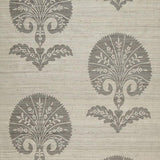 Schumacher Ottoman Flower Moonstone Fabric