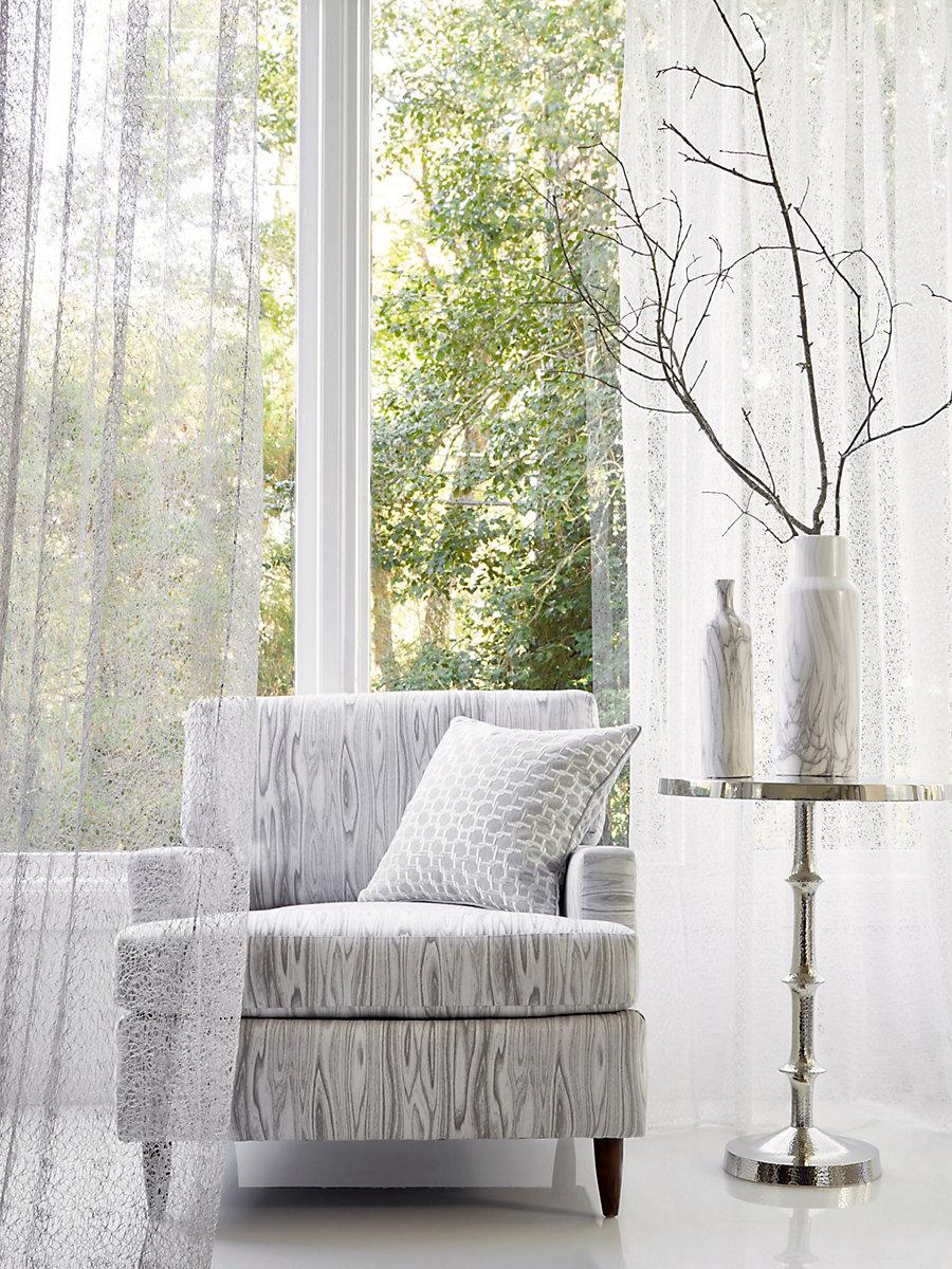 Scalamandre Modern Lace Fog Fabric