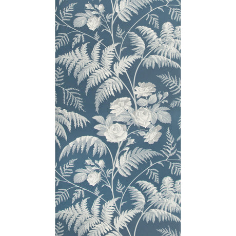 Cole & Son ROSE WHITE/ICE BLUE/DENIM Wallpaper
