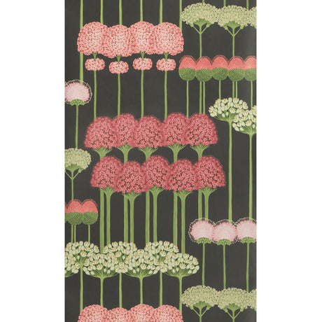Cole & Son Allium Coral/L Green/Char Wallpaper
