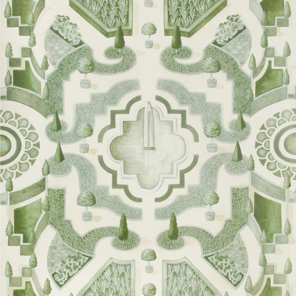Cole & Son Topiary Leaf Green Wallpaper