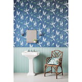 Cole & Son WISTERIA MAGENTA/GREEN/WH Wallpaper