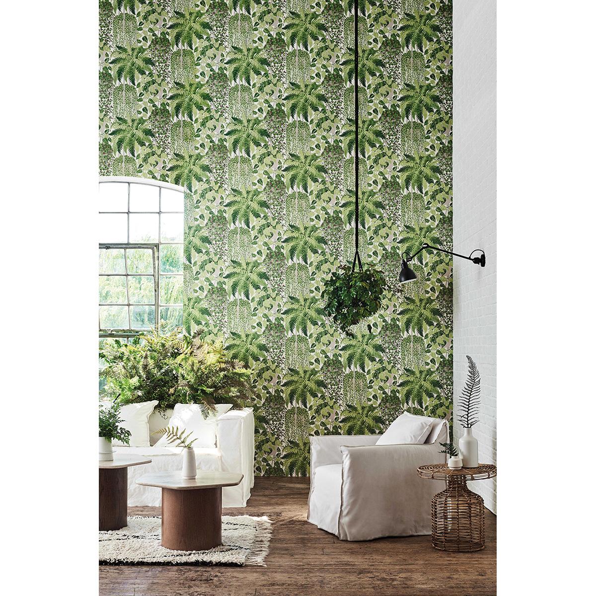Cole & Son FERN LEAF GREEN AND OLIVE Wallpaper