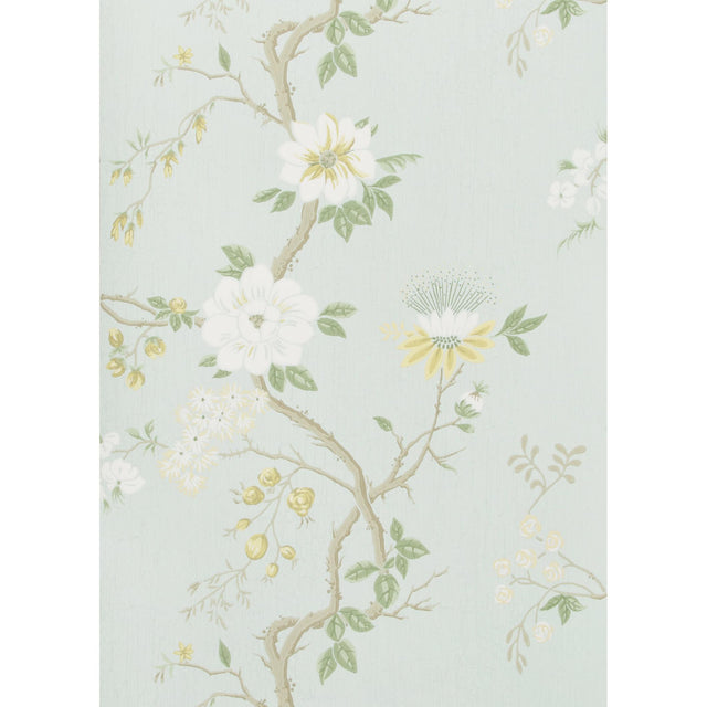 Cole & Son CAMELLIA LEMON/SAGE/PRM BLU Wallpaper