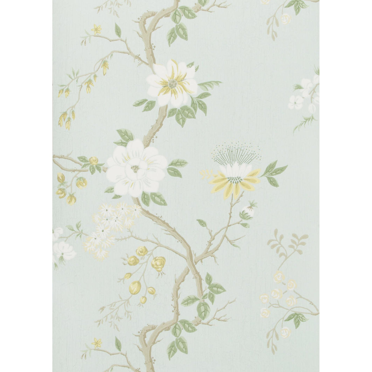 Cole & Son CAMELLIA LEMON/SAGE/PRM BLU Wallpaper