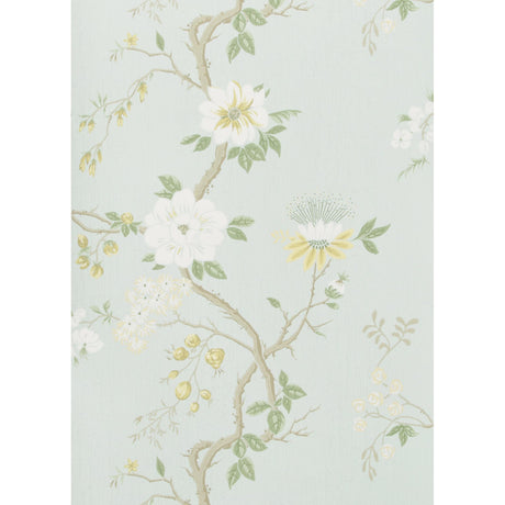 Cole & Son CAMELLIA LEMON/SAGE/PRM BLU Wallpaper