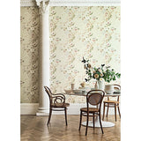 Cole & Son CAMELLIA WHITE/RED/CHARCO Wallpaper