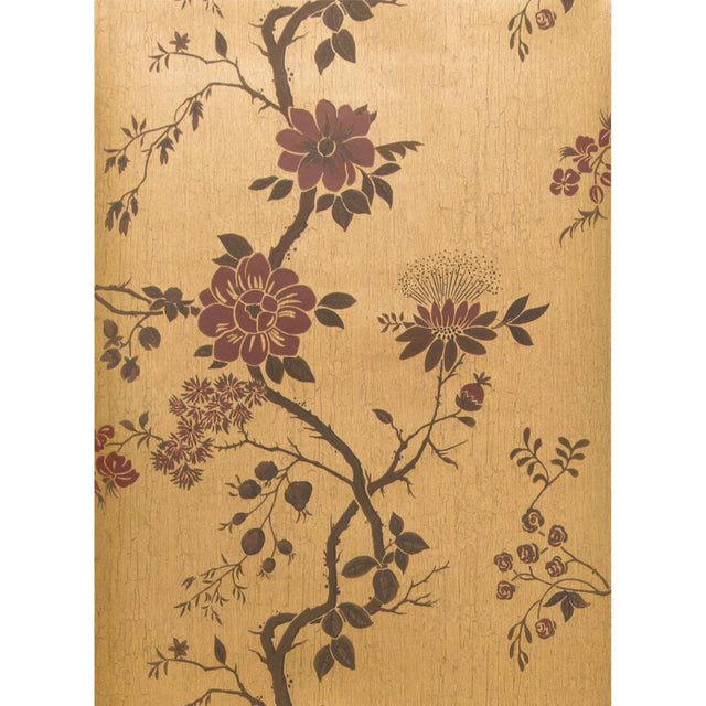 Cole & Son CAMELLIA CRIMSON/MTL GOLD Wallpaper