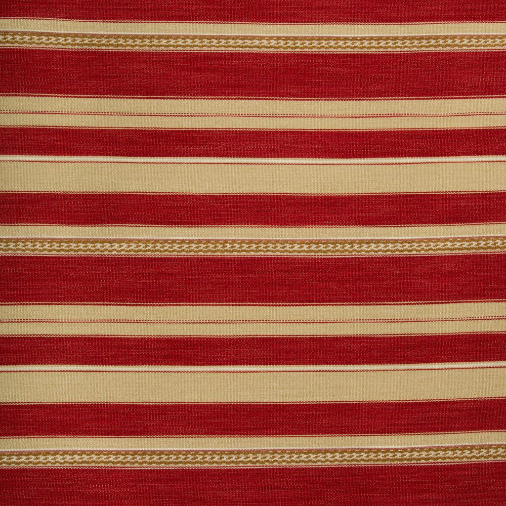Lee Jofa Entoto Stripe Red/Ochre Fabric