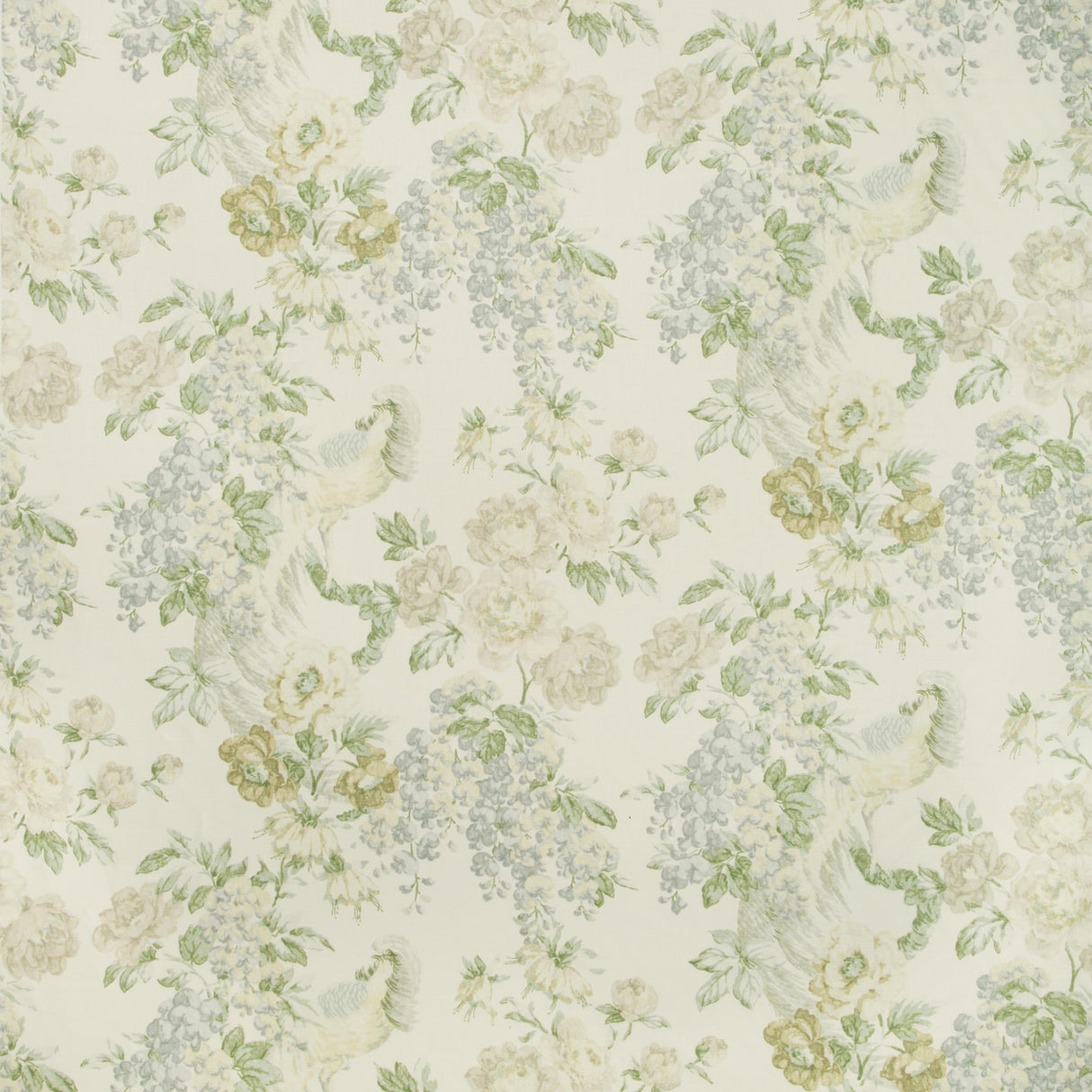 Lee Jofa MONTECITO FLORAL SKY/GREEN Fabric