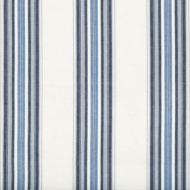 Brunschwig & Fils VERDON STRIPE INDIGO/SKY Upholstery Fabric