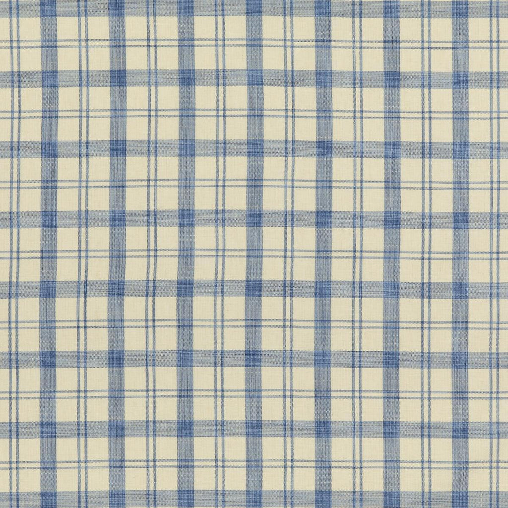 Brunschwig & Fils BARBERY CHECK BLUE Fabric