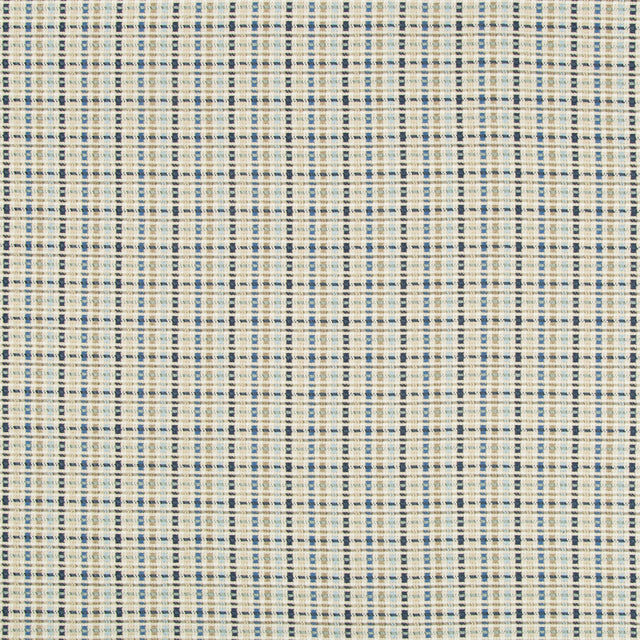 Brunschwig & Fils MAROLLEN TEXTURE BLUE/TAN Upholstery Fabric