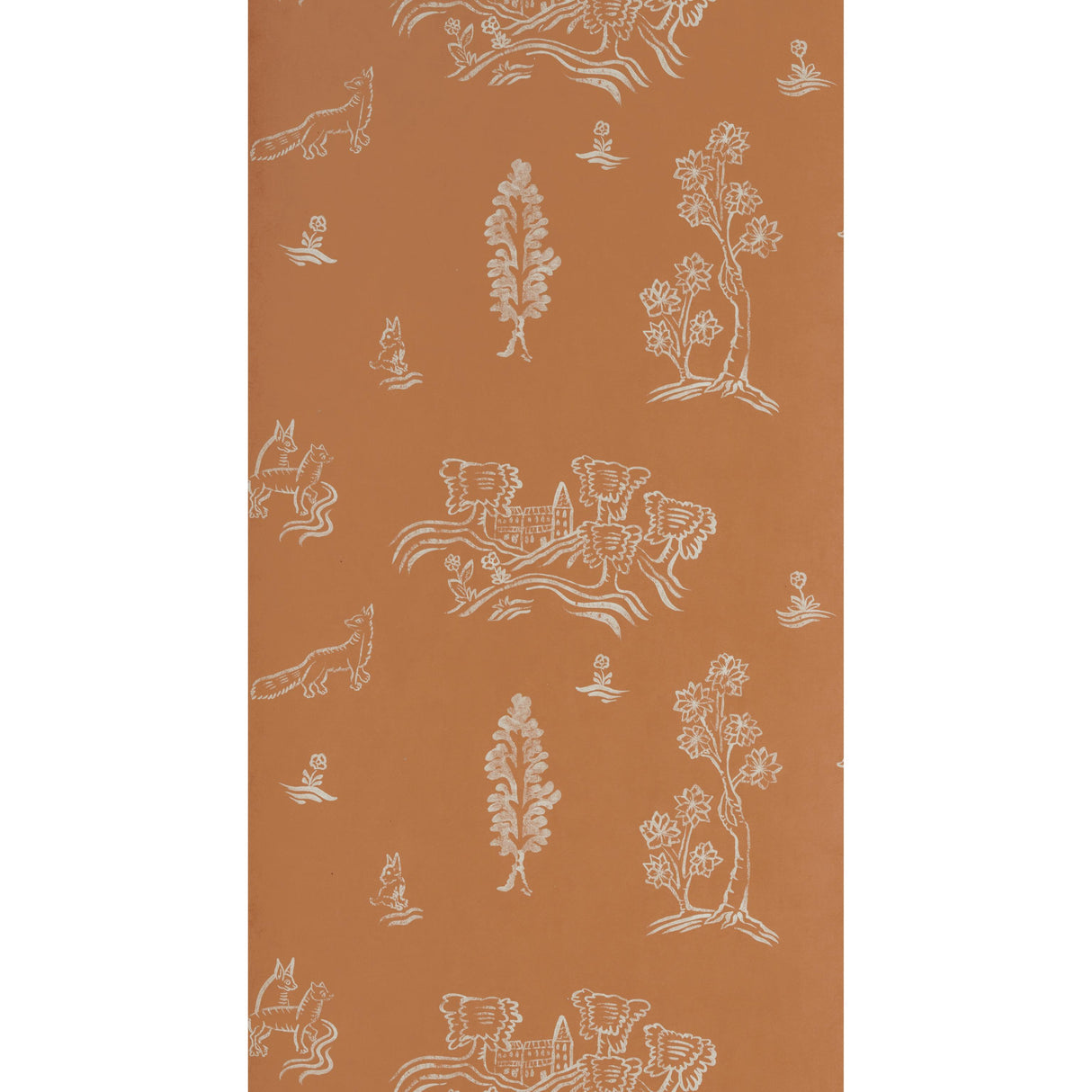 Andrew Martin WYCHWOOD MELON ORANGE Wallpaper