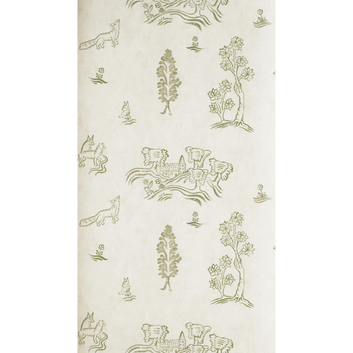 Andrew Martin WYCHWOOD BASIL GREEN Wallpaper