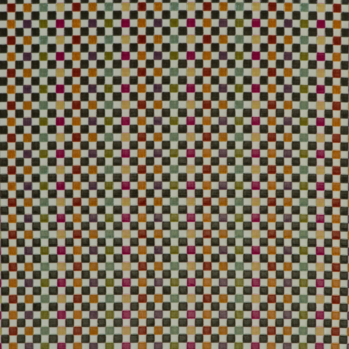 G P & J Baker CLARENDON SMALL CHECK MULTI Upholstery Fabric