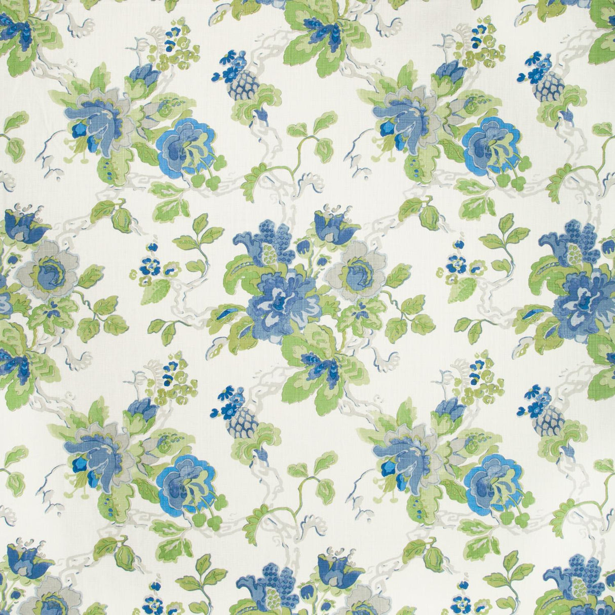 Lee Jofa PARNHAM CORNFLOWER/LIME Fabric