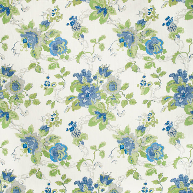 Lee Jofa PARNHAM CORNFLOWER/LIME Fabric
