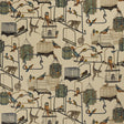 G P & J Baker MENAGERIE VELVET PARCHMENT Fabric