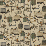 G P & J Baker MENAGERIE VELVET PARCHMENT Fabric