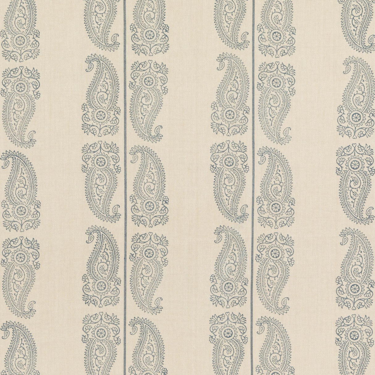 G P & J Baker CROMER PAISLEY INDIGO Fabric