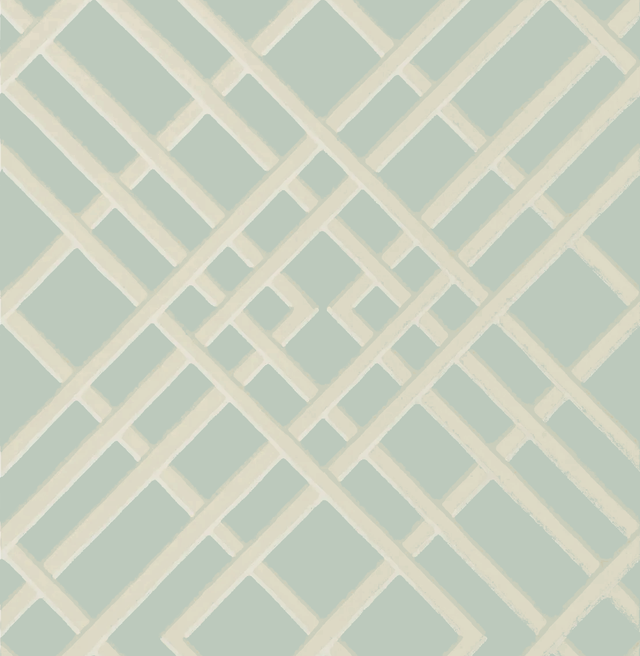 Brunschwig & Fils TREILLAGE SIDEWALL GLACIER Wallpaper