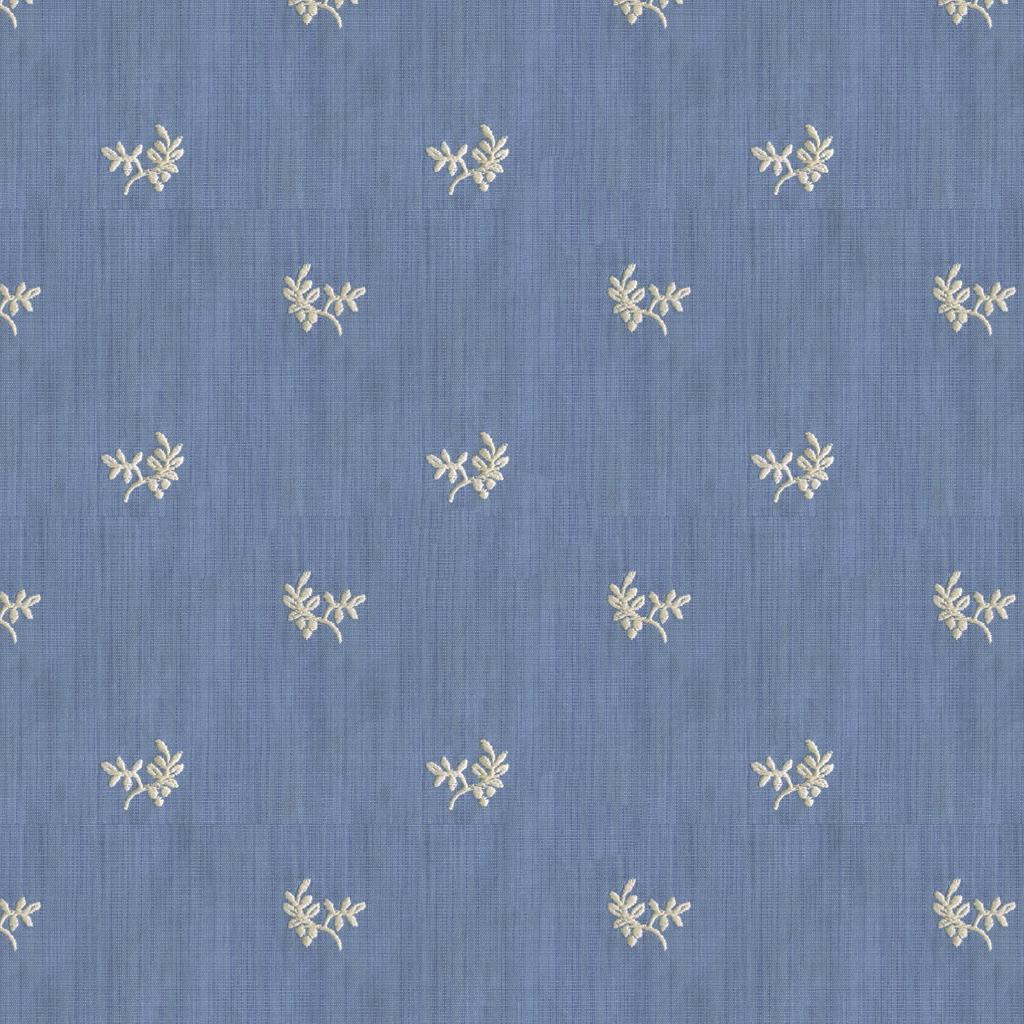 Brunschwig & Fils BAYBERRY STRIE CANTON BLUE Upholstery Fabric