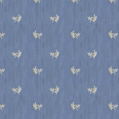 Brunschwig & Fils BAYBERRY STRIE CANTON BLUE Upholstery Fabric