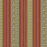 Brunschwig & Fils RAYURE FLEURETTE BEGONIA Upholstery Fabric