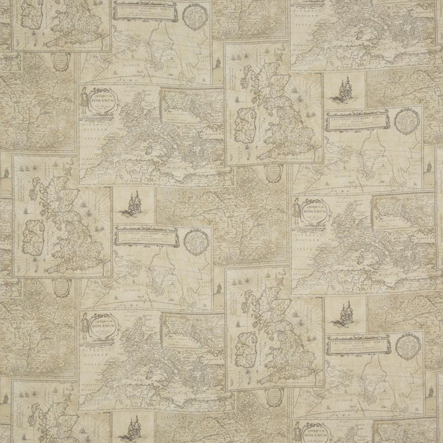 Mulberry BOHEMIAN TRAVELS LINEN SAND Fabric