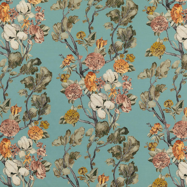 Mulberry WILD SIDE TEAL Fabric