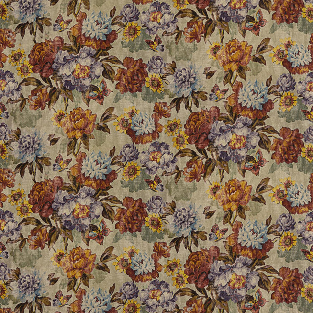 Mulberry BOTANICA RED/PLUM Fabric