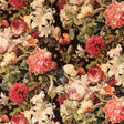 Mulberry FLORAL POMPADOUR VELVET RED/PLUM Fabric