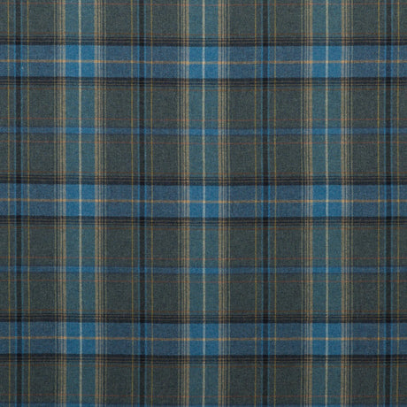 Mulberry SHETLAND PLAID BLUE Fabric