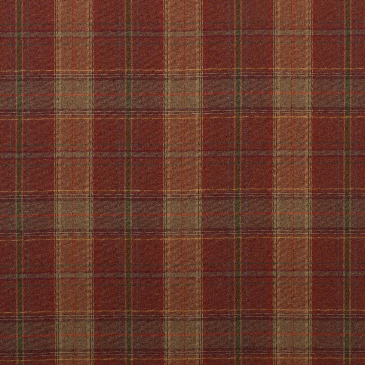 Mulberry SHETLAND PLAID RUSSET Fabric