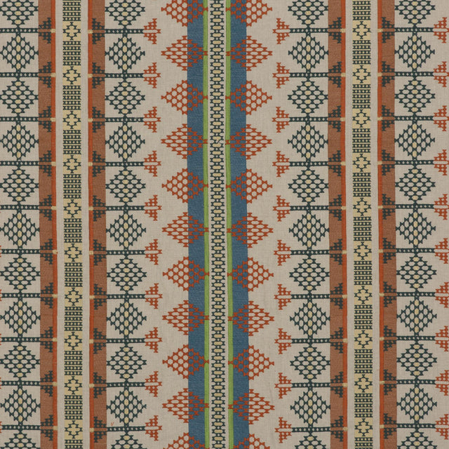 Mulberry SADDLE BLANKET TEAL Fabric