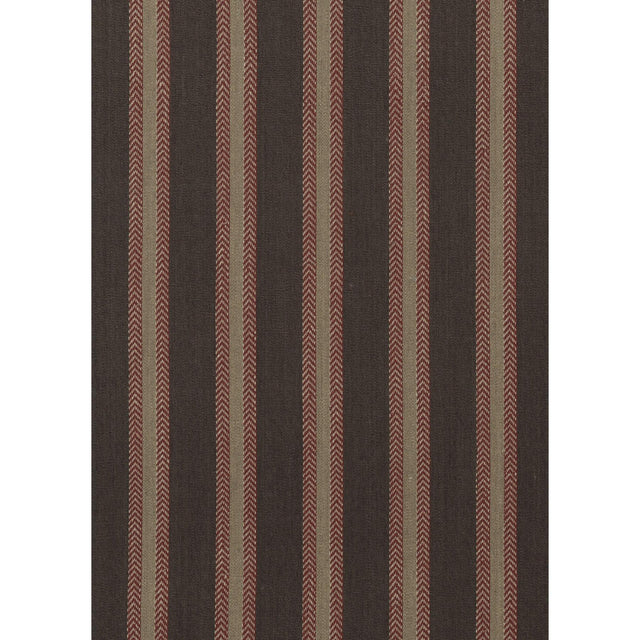 Mulberry CHESTER STRIPE WOODSMOKE/RUSSET Upholstery Fabric