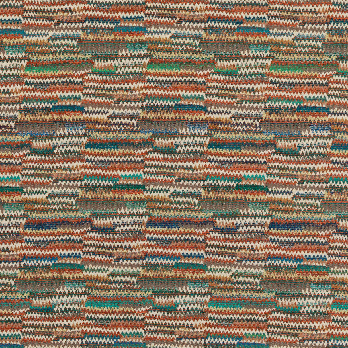Mulberry LANDSCAPE TEAL/SPICE Fabric