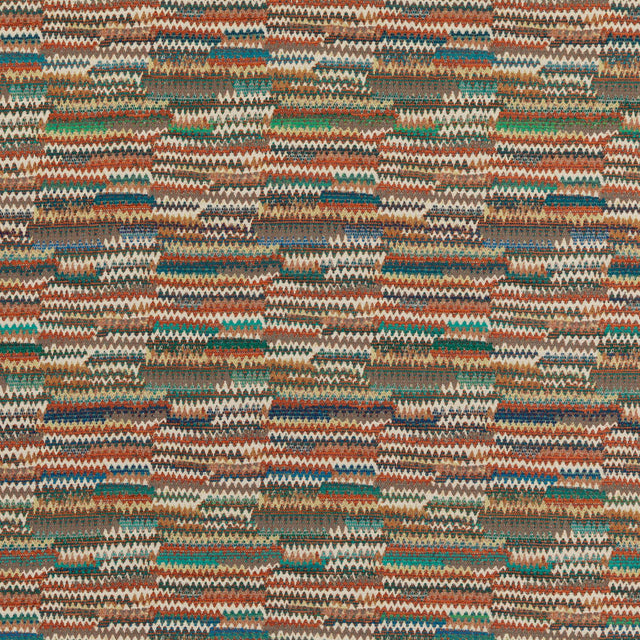 Mulberry LANDSCAPE TEAL/SPICE Fabric