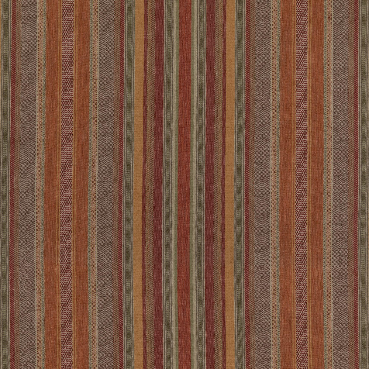 Mulberry RUSTIC STRIPE RED/PLUM Fabric