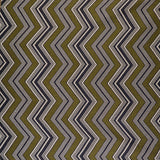 Gaston Y Daniela ZIG ZAG VERDE/NAVY Upholstery Fabric