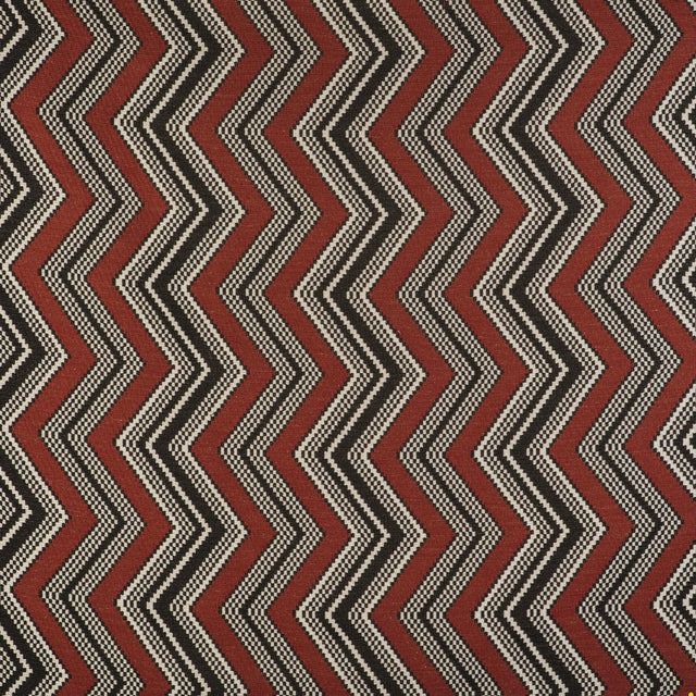 Gaston Y Daniela ZIG ZAG ROJO Upholstery Fabric