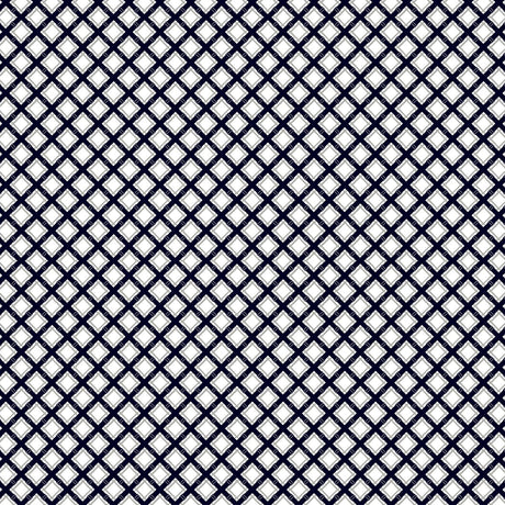 Gaston Y Daniela TRELLIS NAVY/GRIS Fabric