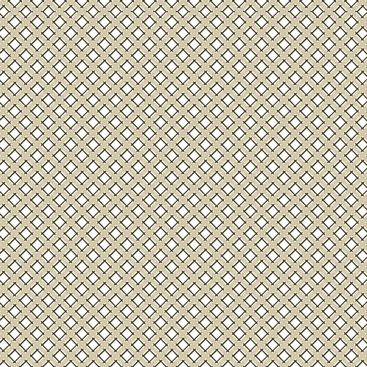 Gaston Y Daniela TRELLIS BEIGE/NEGRO Fabric