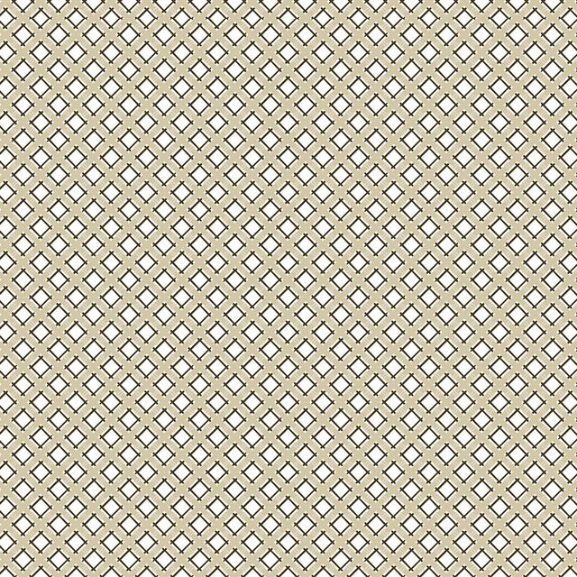 Gaston Y Daniela TRELLIS BEIGE/NEGRO Fabric