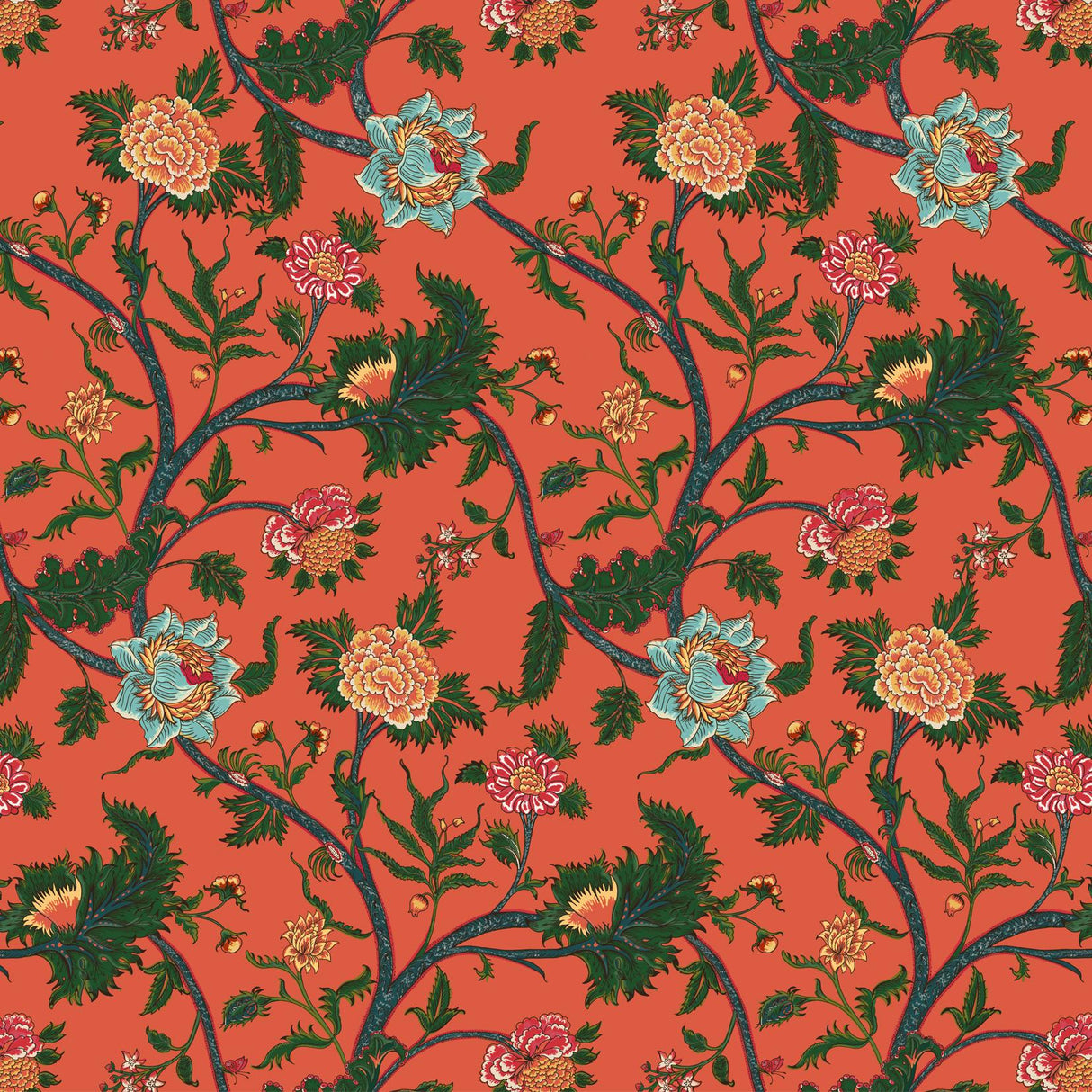 Gaston Y Daniela PALAMPORE CORAL Fabric