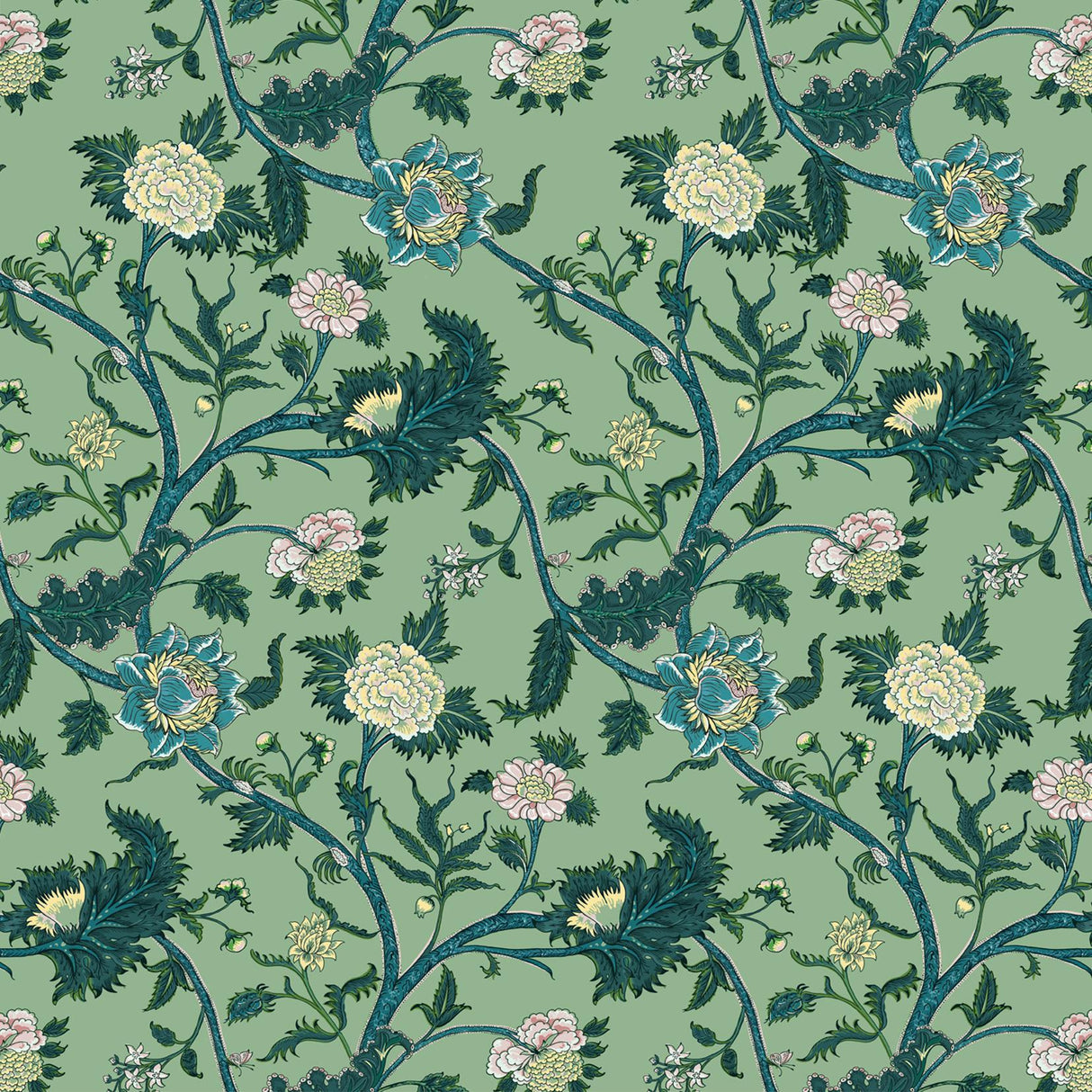 Gaston Y Daniela PALAMPORE VERDE Fabric